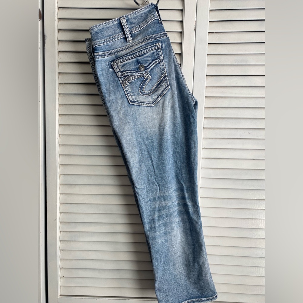 Silver Capri jeans